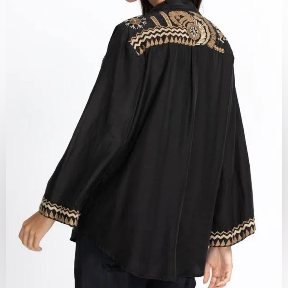 JOhNNY WAS SILK ANTONIA KIMONO SHIRT/KIMONO NWT (extremely oversized) - Picture 9 of 14